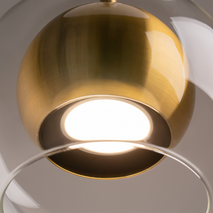 Pendul Maytoni Ros MOD227PL-01BS GU10 1x28W -  Metal/Glass Gold IP20 [2]