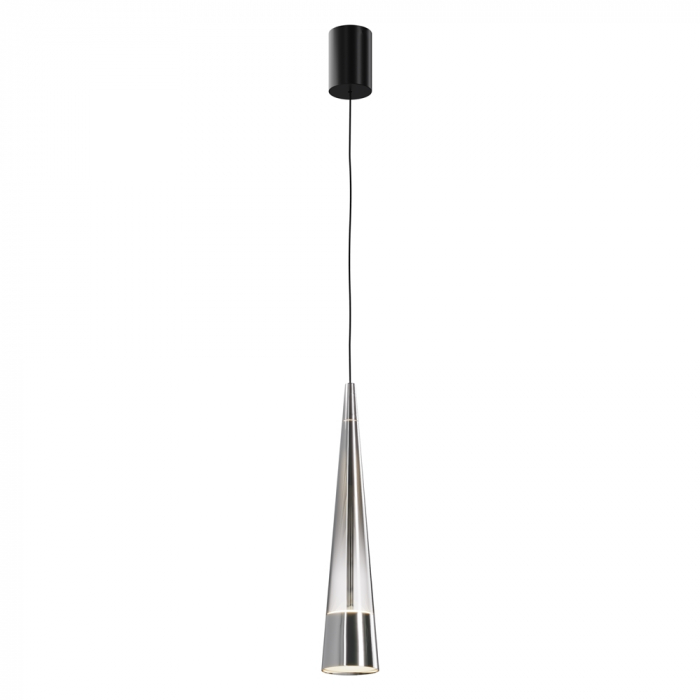 Pendul Maytoni Sintesi P090PL-L12CH3K LED 12W 3000K 420lm Metal/Glass Black/Chrome IP20 [3]