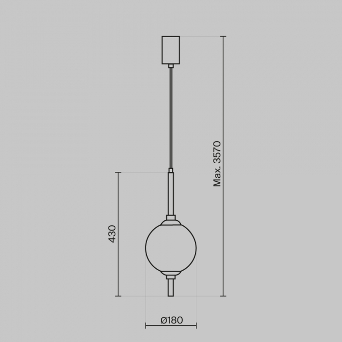 Pendul Maytoni The Sixth Sense Z020PL-L6BS3K LED 7W 3000K 400lm Metal Brass IP20 [5]