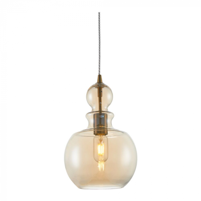 Pendul Maytoni Tone P003PL-01BZ E27 1x60W -  Metal Glass Brass IP20 [3]