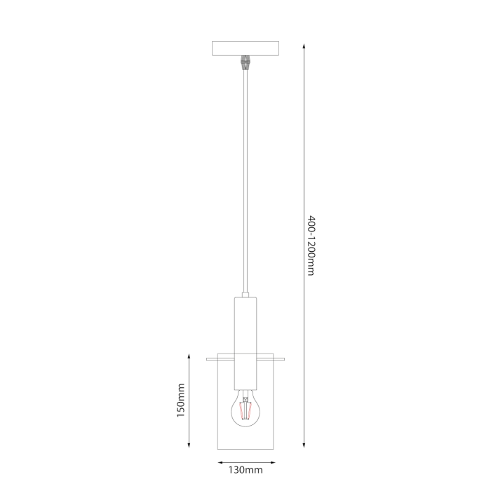 Pendul Milagro Arcadia E27 1xE27   230V Gold Metal & Sticlă IP20 [5]