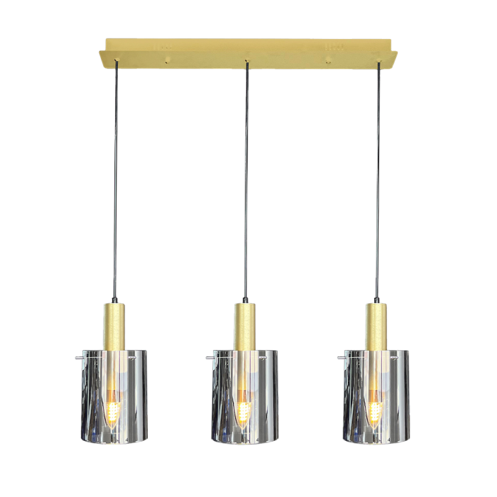 Pendul Milagro Arcadia E27 3xE27   230V Gold Metal & Sticlă IP20 [6]