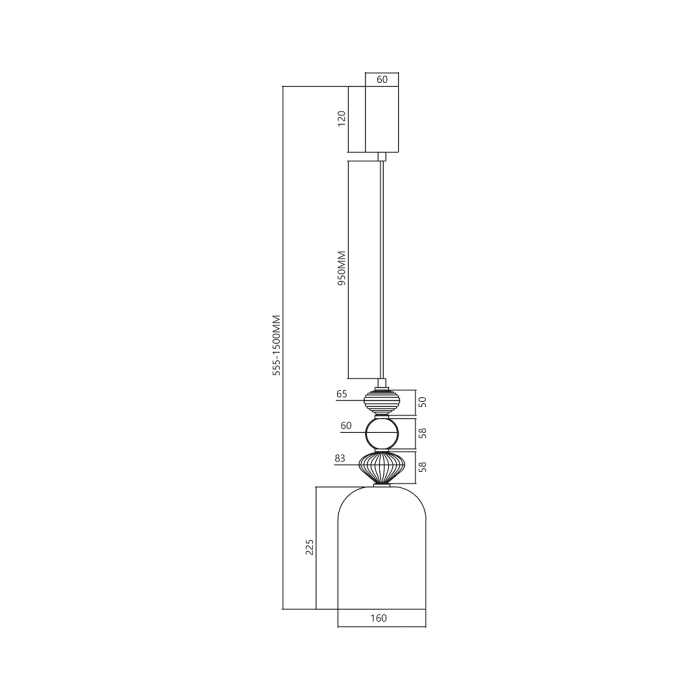 Pendul Milagro Arte LED 12W 1399lm 3000K 230V Multicolor Metal & Sticlă IP20 [5]