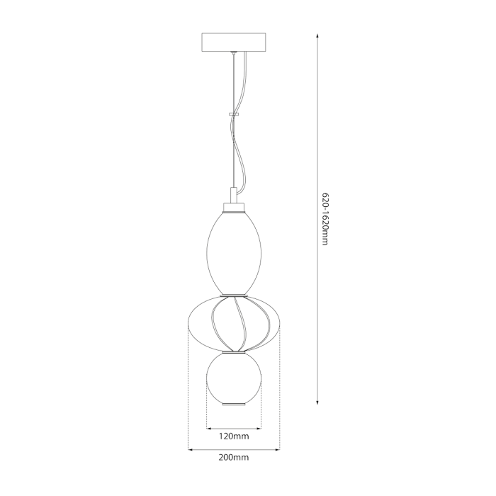 Pendul Milagro Ascoli LED 18W 2216lm 3000K 230V Multicolor Metal & Sticla & Ceramica IP20 [5]