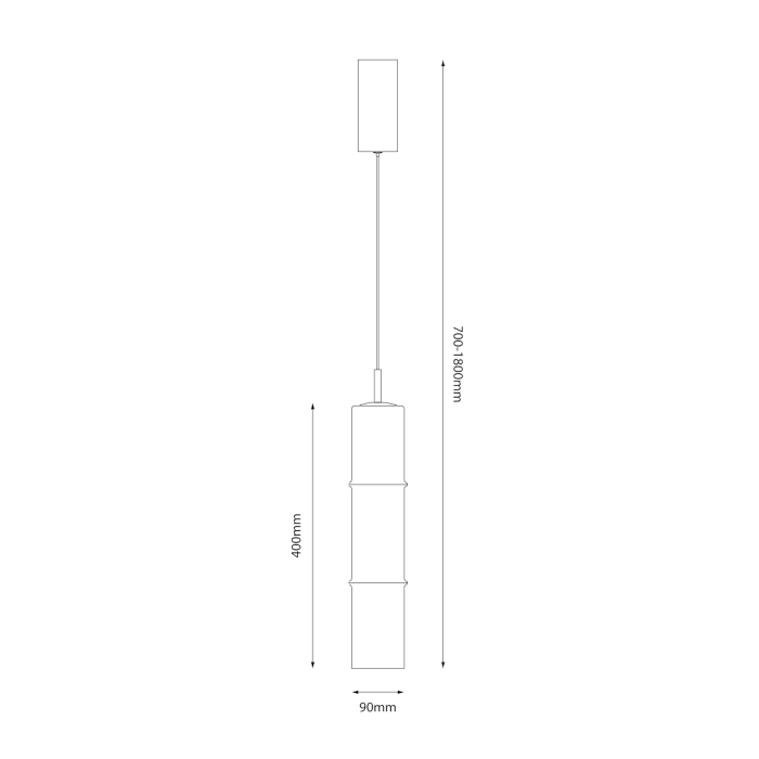 Pendul Milagro Bato LED 4W 388lm 3000K 230V Black Metal & Sticla IP20 [5]