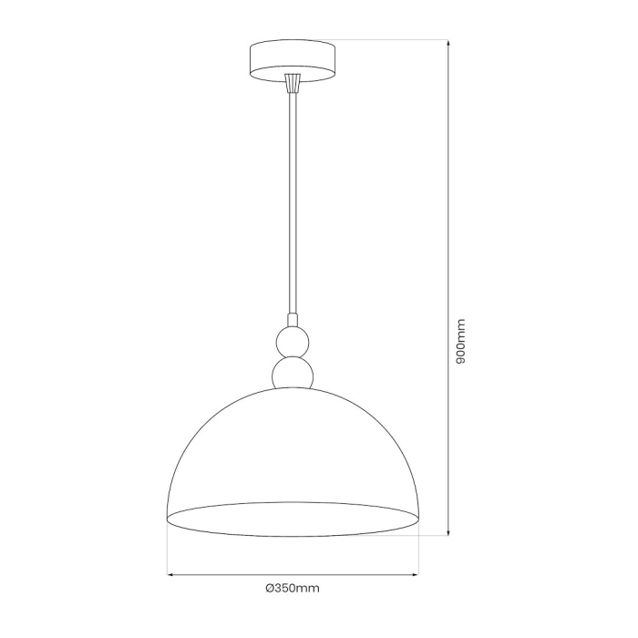 Pendul Milagro Bento  1xE27 15W   230V/50Hz Multicolor Metal IP20 [9]