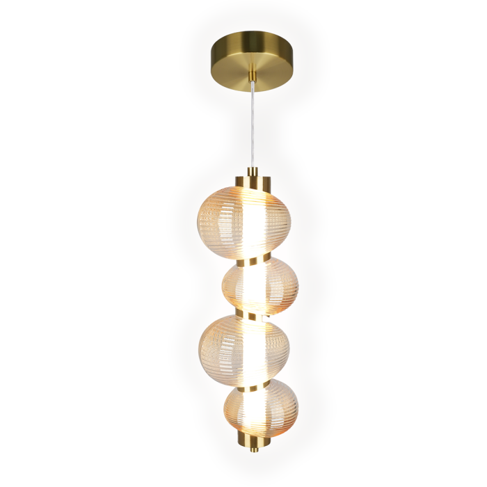 Pendul Milagro Bolla LED 17W 1947lm 3000K 230V Gold Metal & Sticla IP20 [6]