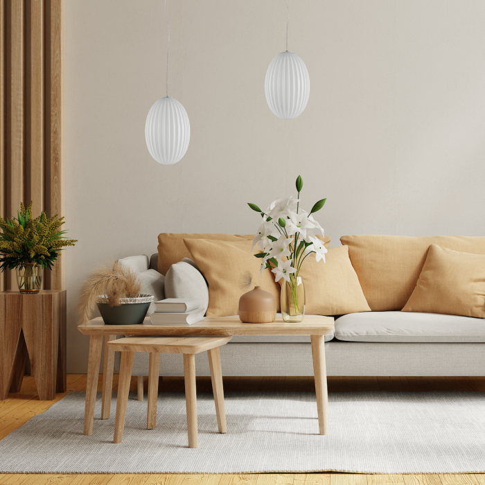 Pendul Milagro Braga  1xE27 max 60W   230V/50Hz Chrome & White Metal & Sticla IP20 [4]