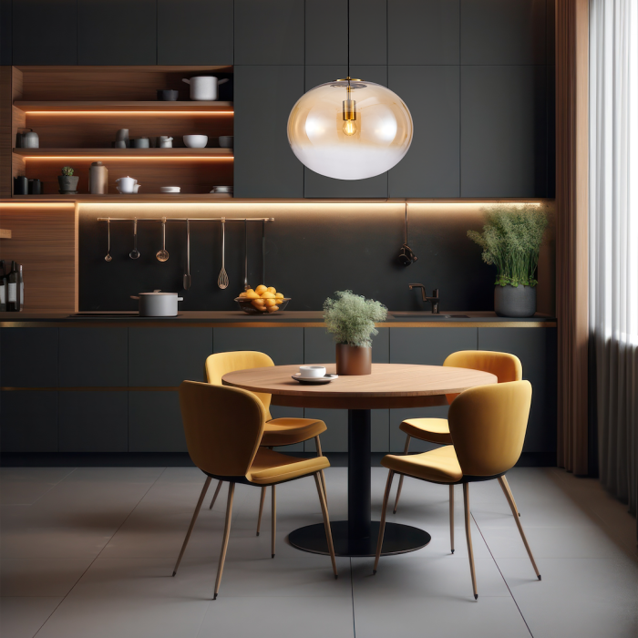 Pendul Milagro Campania  1xE27 max 60W   230V/50Hz Gold Metal & Sticla IP20 [3]