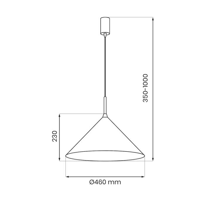 Pendul Milagro Capital  1xGX53   230V/50Hz Beige Metal IP20 [5]