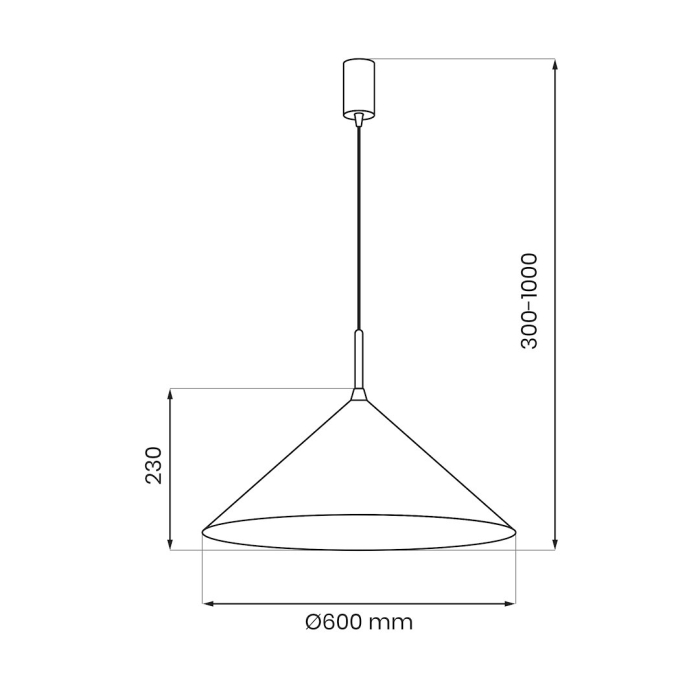Pendul Milagro Capital  1xGX53   230V/50Hz Casmir Metal IP20 [8]