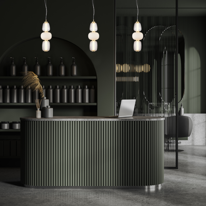 Pendul Milagro Caro LED 28W 3748lm 3000K 230V Gold Metal & Sticlă IP20 [3]