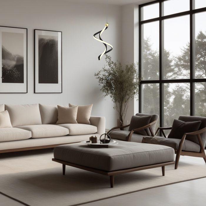 Pendul Milagro Colia LED 19W 1200lm 4000K 230V Black Metal & Plastic IP20 [4]