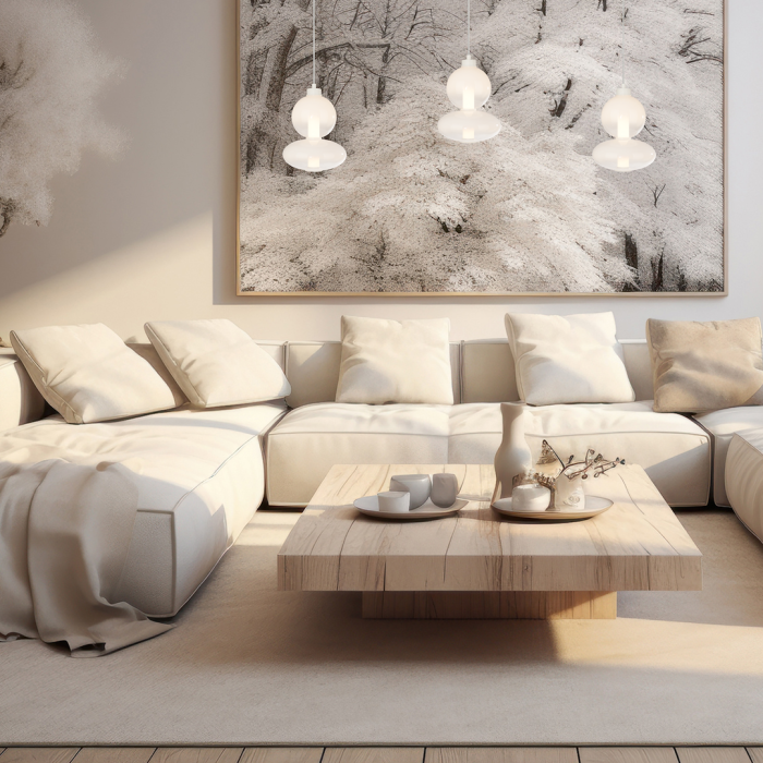 Pendul Milagro Daphne LED 12W 1336lm 3000K 230V White Metal & Sticlă IP20 [4]