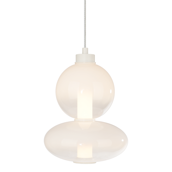 Pendul Milagro Daphne LED 12W 1336lm 3000K 230V White Metal & Sticlă IP20 [2]