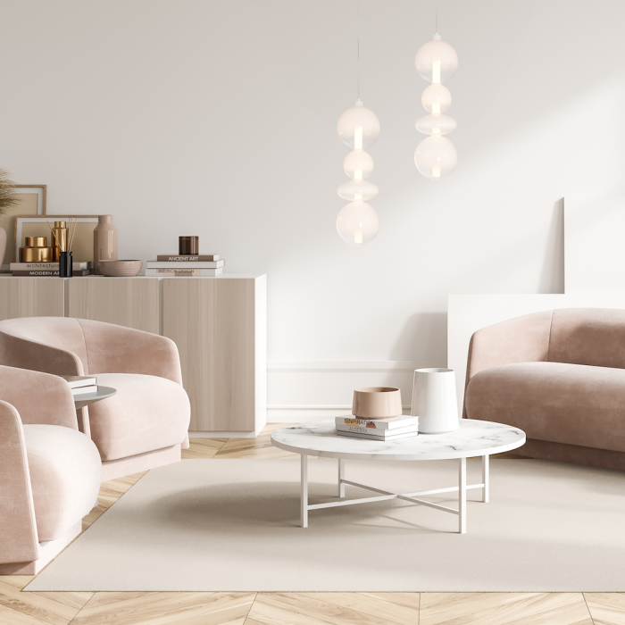 Pendul Milagro Daphne LED 36W 4619lm 3000K 230V White Metal & Sticlă IP20 [4]