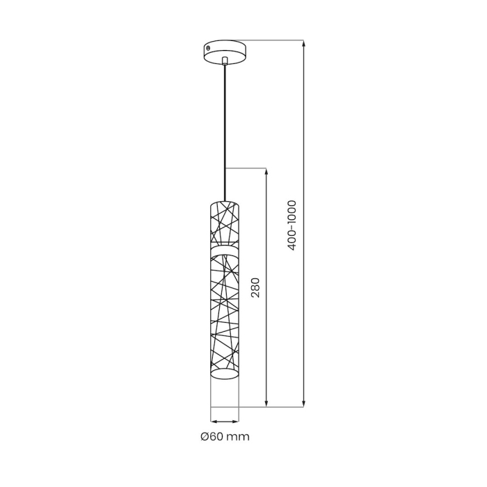 Pendul  Milagro Lagos LED 8W 640 lm 4000K 230V Gold Metal & Plastic IP20 [8]
