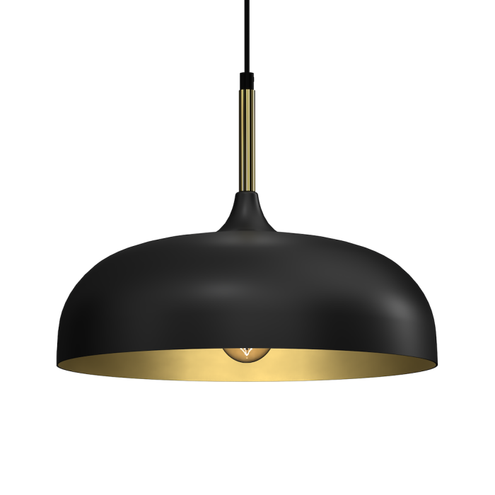 Pendul Milagro Lincoln  1xE27 60W   230V/50Hz Black & Gold Metal IP20 [2]