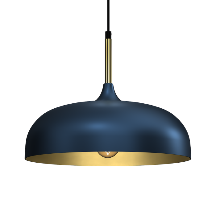 Pendul Milagro Lincoln  1xE27 60W   230V/50Hz Blue & Gold Metal IP20 [2]
