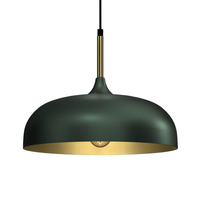 Pendul Milagro Lincoln  1xE27 60W   230V/50Hz Green & Gold Metal IP20 [2]