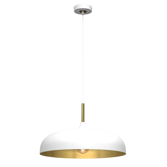 Pendul Milagro Lincoln  1xE27 60W   230V/50Hz White & Gold Metal IP20 [6]