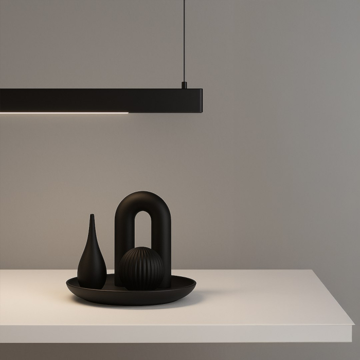 Pendul  Milagro Linea LED 36W 1800lm 3000K/4000K/5700K 230V Black Aluminiu IP20 [3]