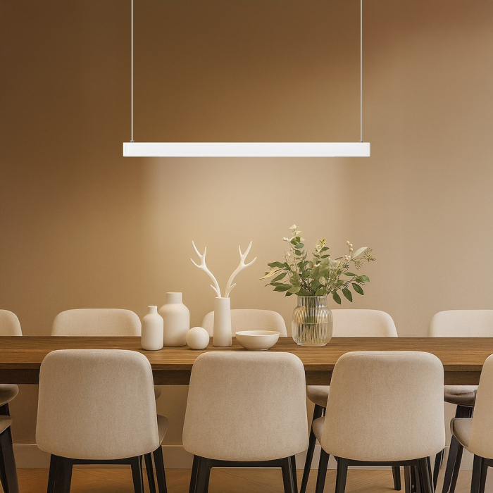 Pendul  Milagro Linea LED 36W 1800lm 3000K/4000K/5700K 230V White Aluminiu IP20 [2]