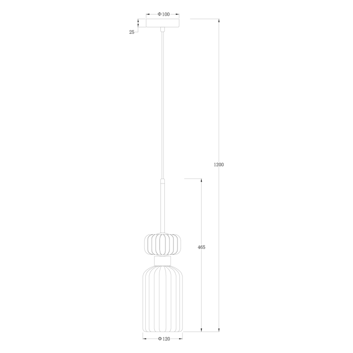 Pendul Milagro Molly E14 1xE14   230V Multicolor Metal & Sticlă IP20 [6]