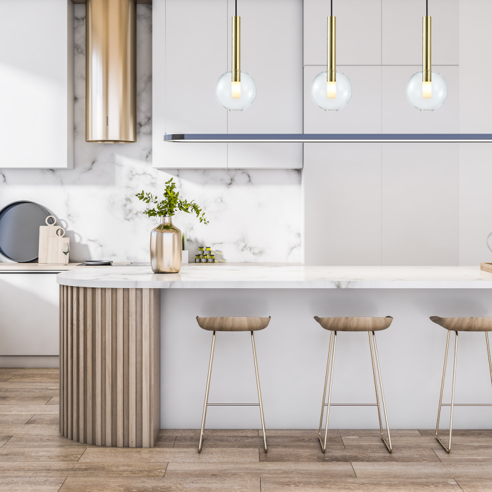 Pendul Milagro Niko  1xG9 max 9W   230V/50Hz Gold Metal & Sticla IP20 [4]