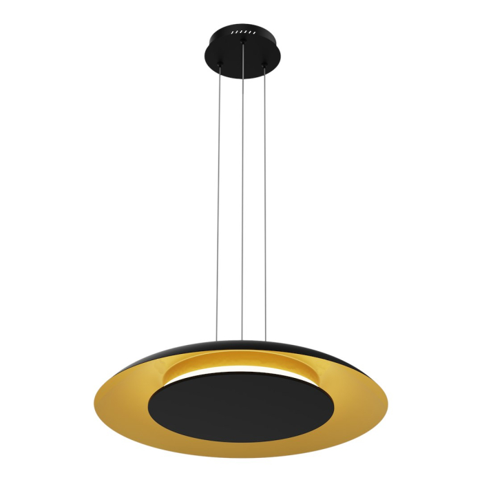 Pendul Milagro Piattino LED 30W 1900 lm 3000K/4000K/6000K 230V Black & Gold Metal & Acril IP20 [8]