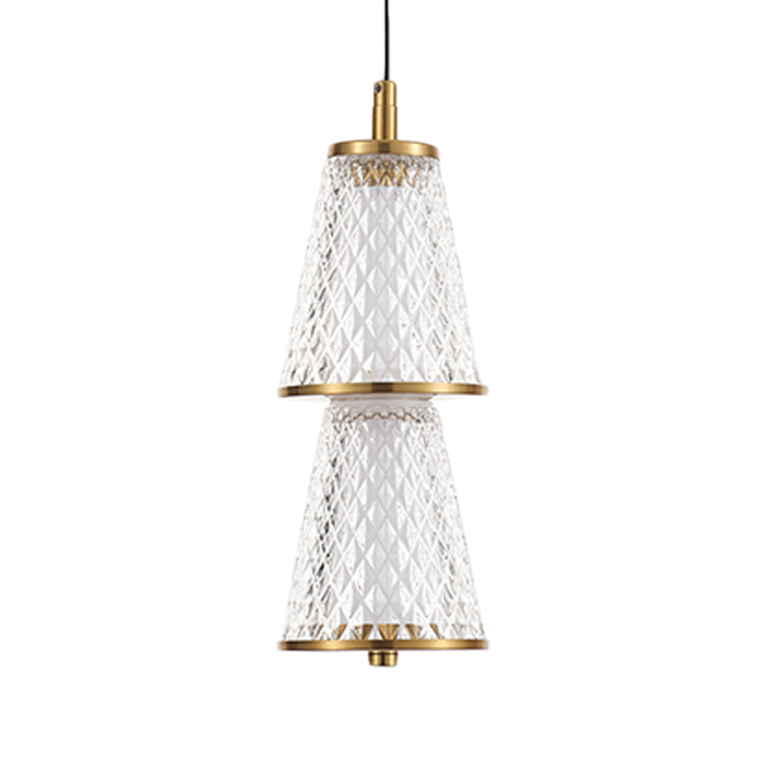 Pendul Milagro Sansa LED 5W 300lm 4000K 230V Black & Brass Metal & Acril IP20 [3]