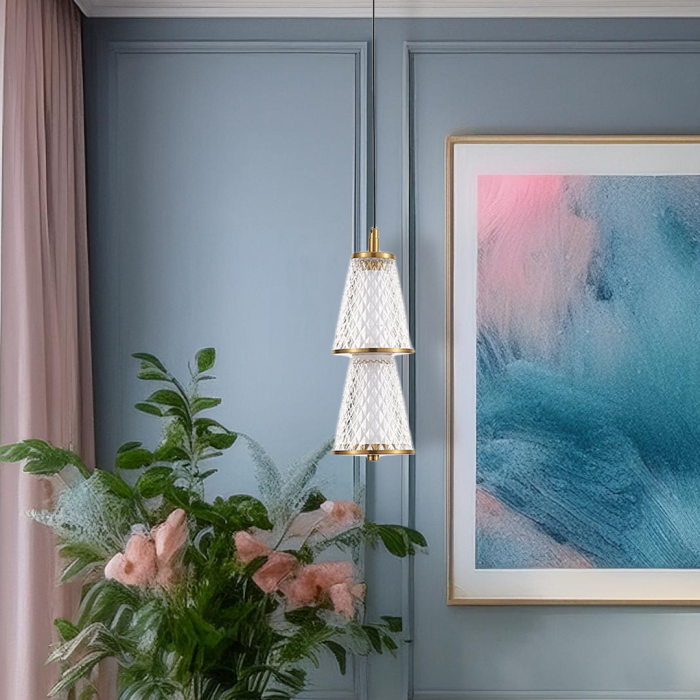 Pendul Milagro Sansa LED 5W 300lm 4000K 230V Black & Brass Metal & Acril IP20 [5]