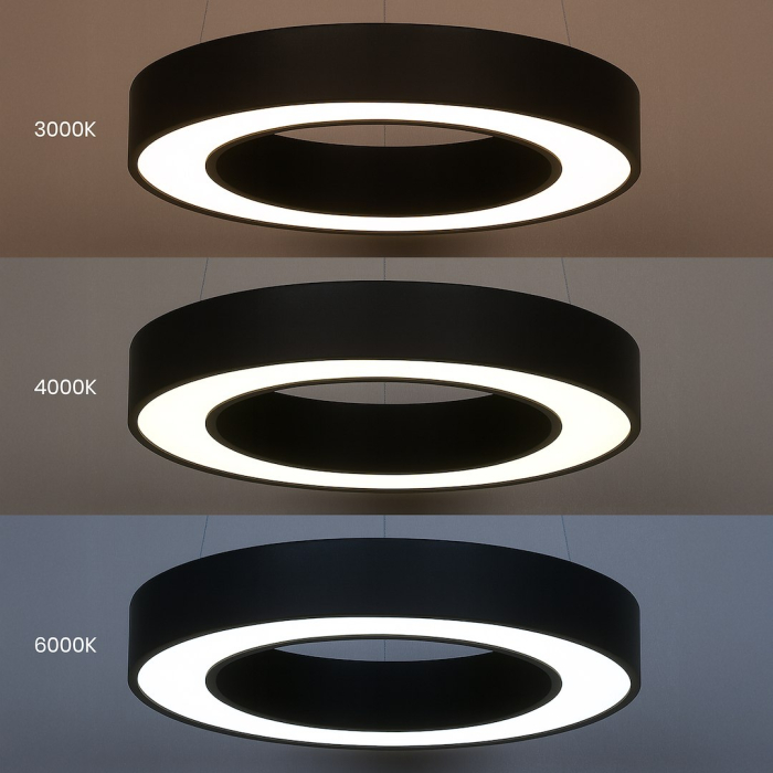 Pendul Milagro Union  40W "3000K:1760lm 
4000K:1956lm
6000K:1863lm" variabilă 3000K / 4000K / 6000K 230V/50Hz Black Metal & Plastic IP20 [5]