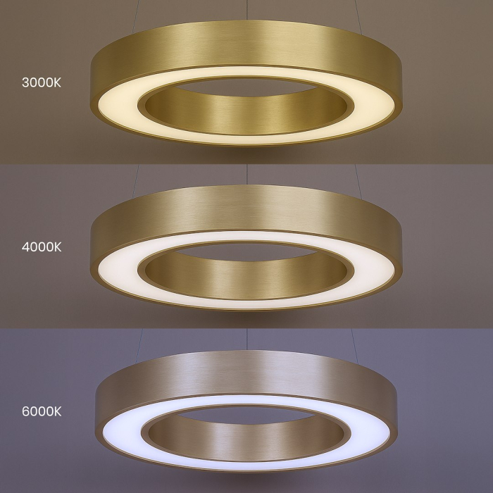 Pendul Milagro Union  40W "3000K:1760lm 
4000K:1956lm
6000K:1863lm" variabilă  3000K / 4000K / 6000K 230V/50Hz Gold Metal & Plastic IP20 [5]