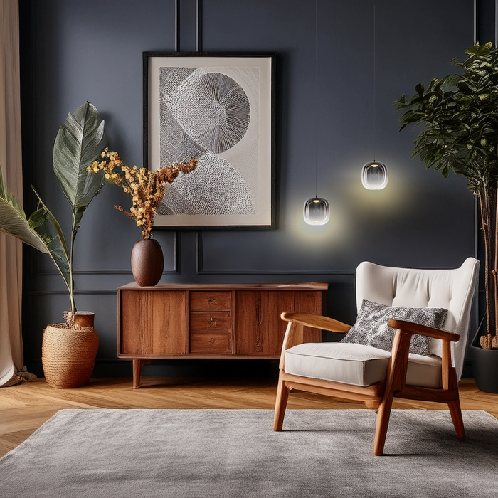 Pendul Milagro Vaso LED 4W 388lm 3000K 230V Black Metal & Sticla IP20 [4]