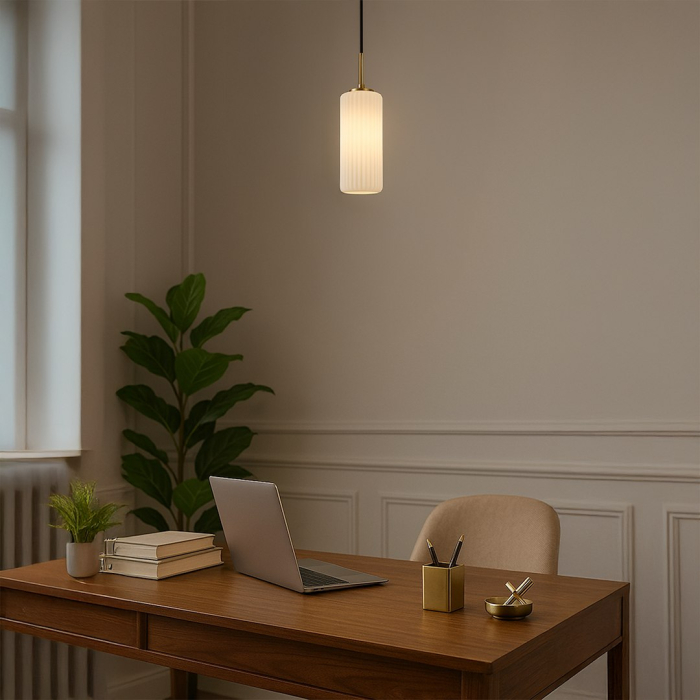 Pendul Milagro Vesta E27 1xE27   230V Gold Metal & Sticlă IP20 [5]