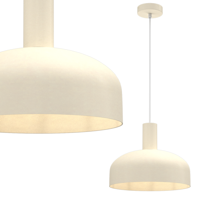 Pendul Milagro Visby  1xE27 60W   230V/50Hz Beige Metal IP20 [2]