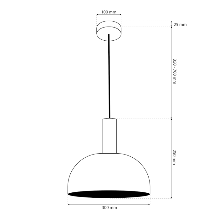 Pendul Milagro Visby  1xE27 60W   230V/50Hz Choco Marron Metal IP20 [5]
