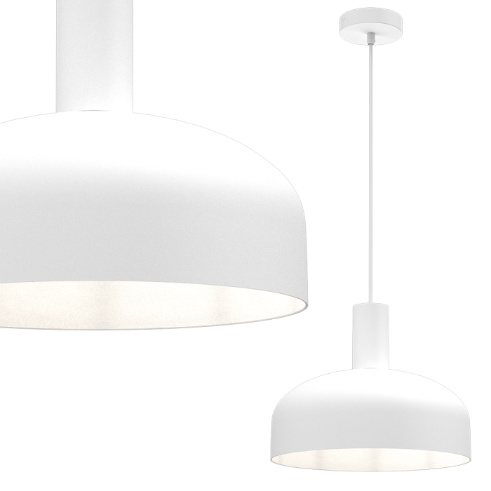 Pendul Milagro Visby  1xE27 60W   230V/50Hz White Metal IP20 [2]