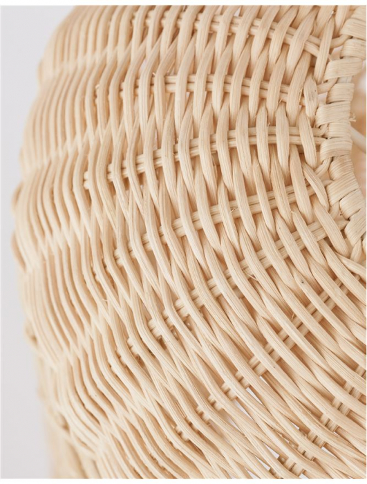 Pendul Nova Luce AURORA E27 1x12W   Natural Rattan Black Fabric Wire & Base  IP20 [6]