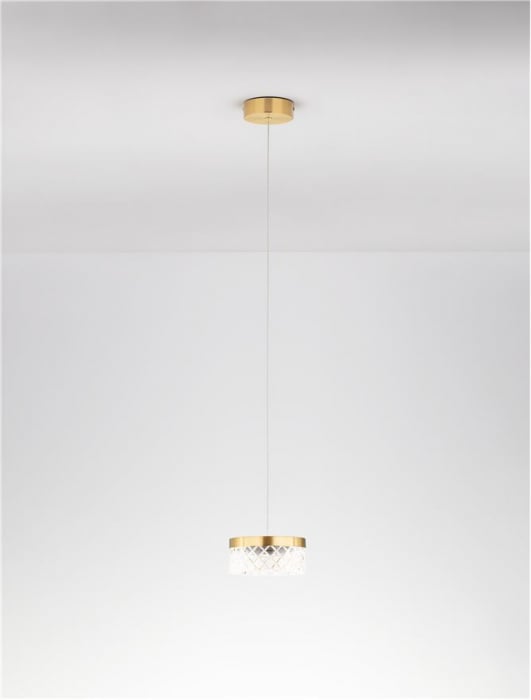 Pendul Nova Luce BION 9186941 LED 6W 3000K 470lm Brass Gold & Acrylic  IP20 [4]