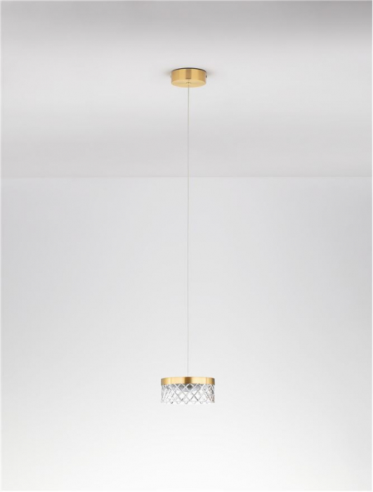 Pendul Nova Luce BION 9186941 LED 6W 3000K 470lm Brass Gold & Acrylic  IP20 [3]