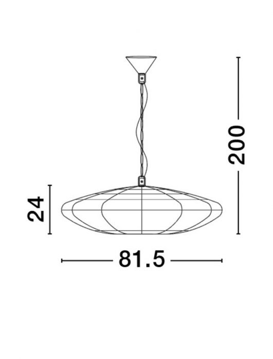 Pendul Nova Luce BOLA 9586522 E27 1x12W    Dried Water Hyacinth Black Fabric W ire & Base   IP20 [8]