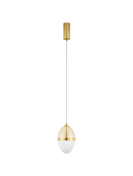 Pendul Nova Luce EGNA 9009278 LED 20W 3000K 2151lm Gold Metal Cognac & Opal Glass   IP20 [2]