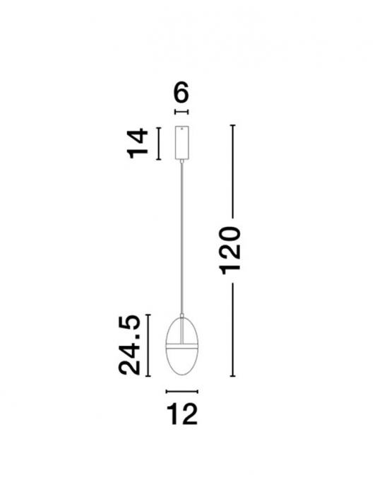 Pendul Nova Luce EGNA 9009279 LED 13W 3000K 1446lm Gold Metal Cognac & Opal Glass   IP20 [7]