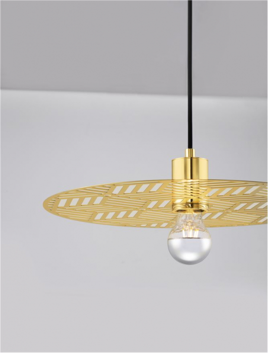 Pendul Nova Luce ERES 9035970 E27 1x12W    Gold Metal  IP20 [8]
