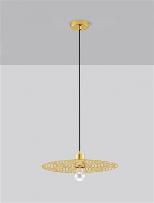 Pendul Nova Luce ERES 9035970 E27 1x12W    Gold Metal  IP20 [5]