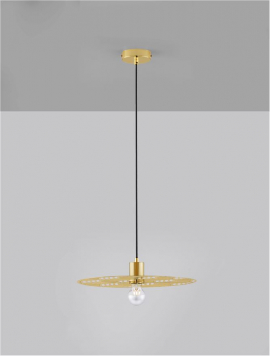 Pendul Nova Luce ERES 9035970 E27 1x12W    Gold Metal  IP20 [4]