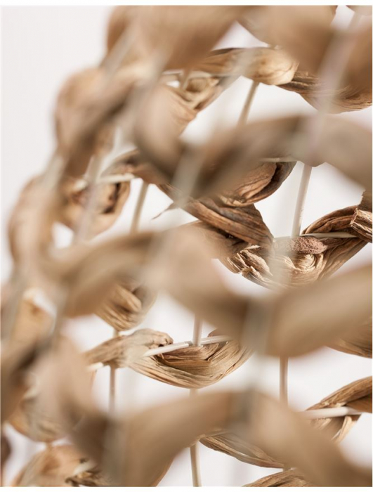 Pendul Nova Luce GRIFFIN E27 1x12W   Dried Water Hyacinth Black Fabric Wire & Base IP20 [4]