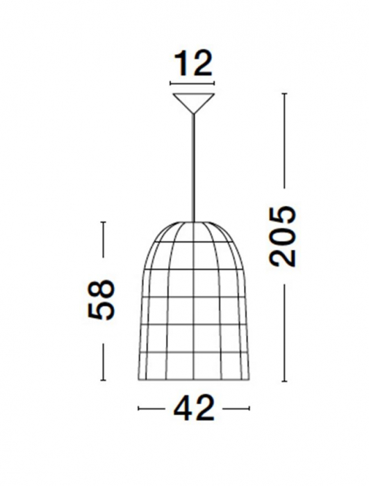 Pendul Nova Luce GRIFFIN E27 1x12W   Dried Water Hyacinth Black Fabric Wire & Base IP20 [9]